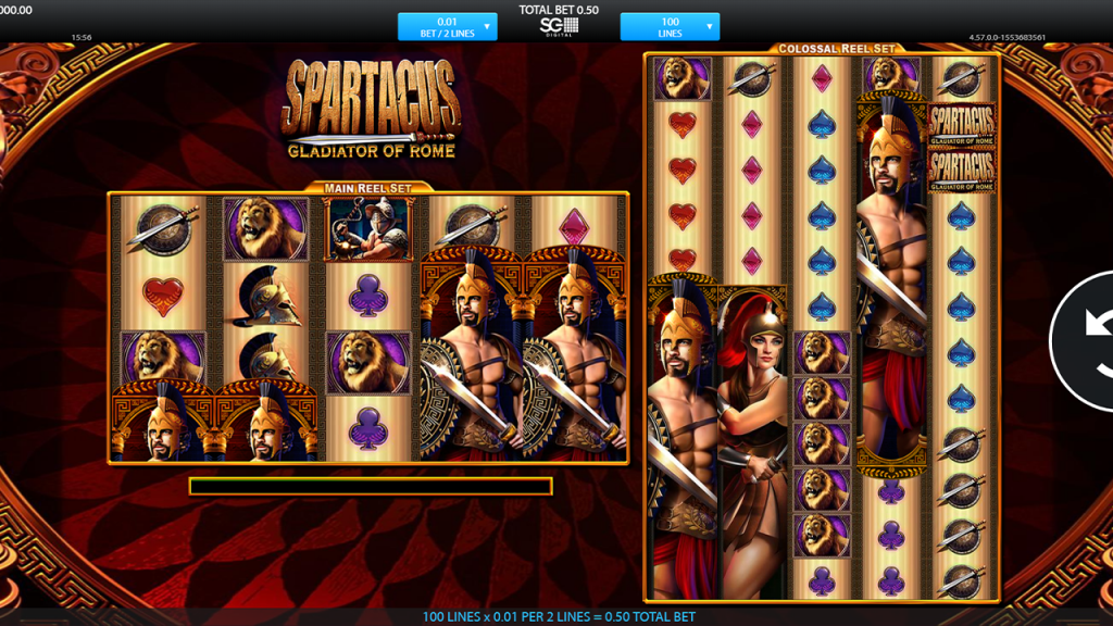 Spartacus Gladiator of Rome Slot Machine WMS